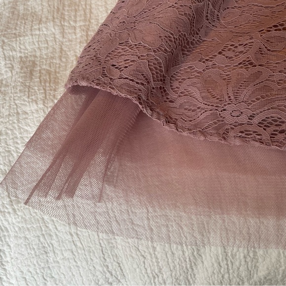 Torrid Mauve Pink Lace Mid Length Dress - Picture 9 of 15